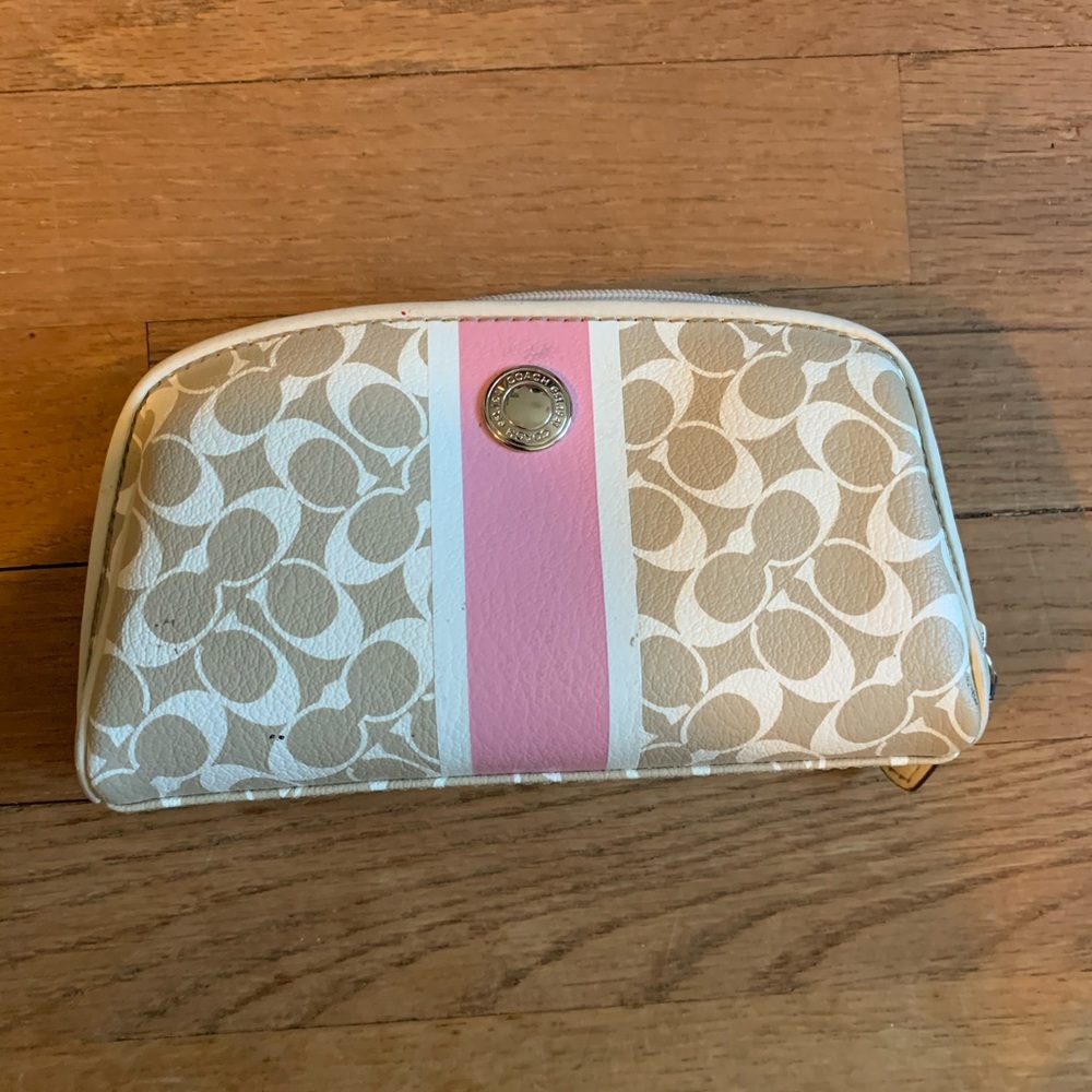 Coach makeup bag / pencil pouch